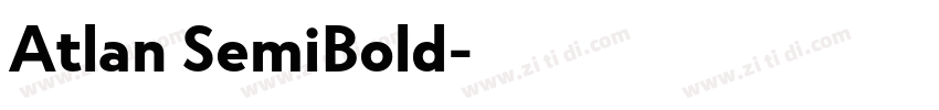 Atlan SemiBold字体转换